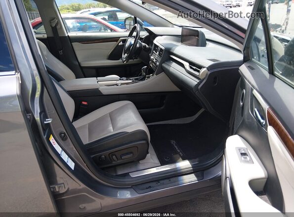 2T2BZMCA8HC064603 2017 LEXUS RX 350 Gray წინა სალონის ხედი