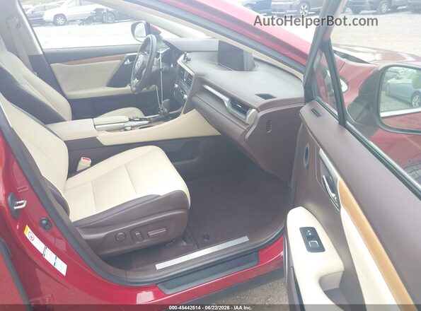 2T2BZMCA8HC090747 2017 LEXUS RX 350 Red წინა სალონის ხედი