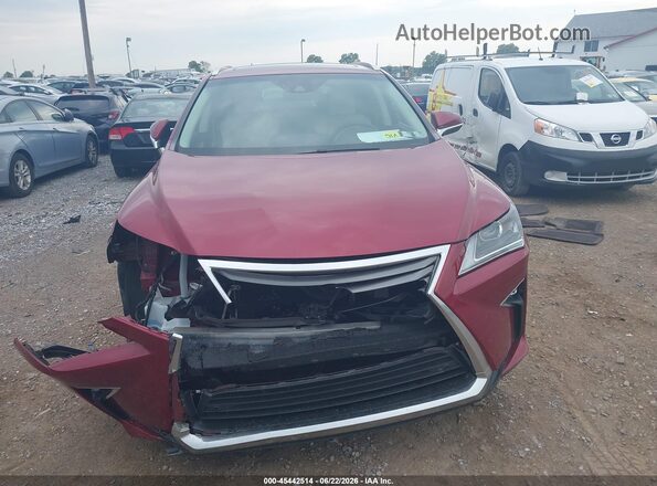 2T2BZMCA8HC090747 2017 LEXUS RX 350 Red ხელსაწყოთა პანელის ხედი