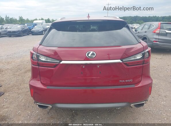 2T2BZMCA8HC090747 2017 LEXUS RX 350 Red 