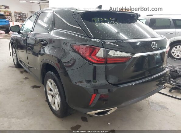 2T2BZMCA9GC029034 2016 LEXUS RX 350 Black უკანა მარცხენა
