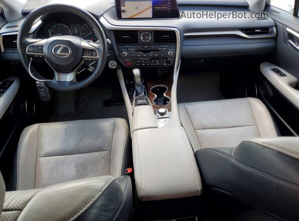 2T2BZMCA9HC062567 2017 LEXUS RX Blue Widok deski rozdzielczej