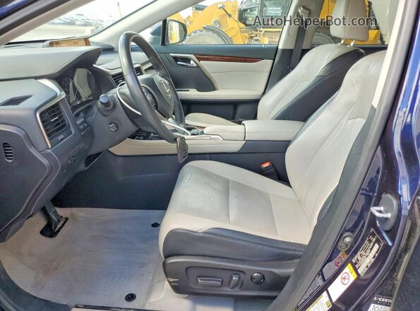 2T2BZMCA9HC062567 2017 LEXUS RX Blue Widok wnętrza z przodu