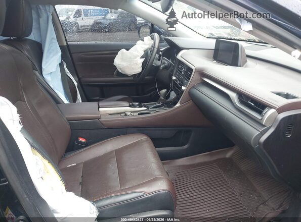 2T2BZMCA9HC092796 2017 LEXUS RX 350 Blue Вид салону спереду