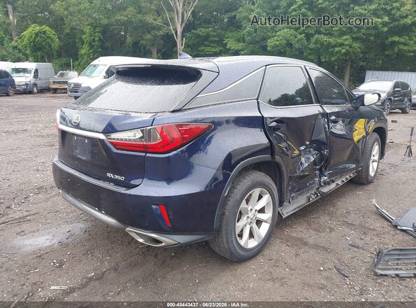 2T2BZMCA9HC092796 2017 LEXUS RX 350 Blue Задня права чверть