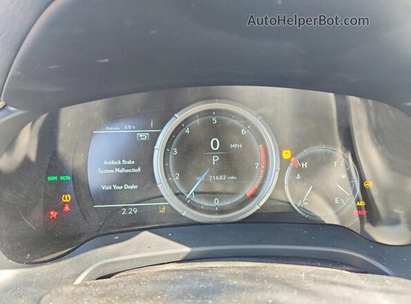 2T2BZMCA9JC136124 2018 LEXUS RX Black Widok zestawu wskaźników