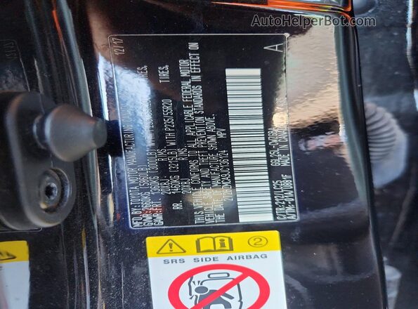 2T2BZMCA9JC136124 2018 LEXUS RX Black Widok naklejki z numerem VIN
