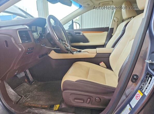 2T2BZMCAXGC051320 2016 LEXUS RX Gray Vista interior delantera