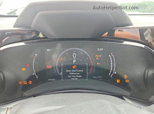 2T2GGCEZ5RC053729 2024 LEXUS NX Black Вид щитка приладів