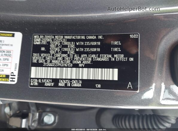 2T2GGCEZ7PC016159 2023 LEXUS NX 350 Gray Widok komory silnika