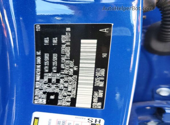 2T2GGCEZ9SC075139 2025 LEXUS NX Blue 