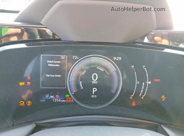2T2GKCEZ1TC070369 2026 LEXUS NX Black Vista del cuadro de instrumentos