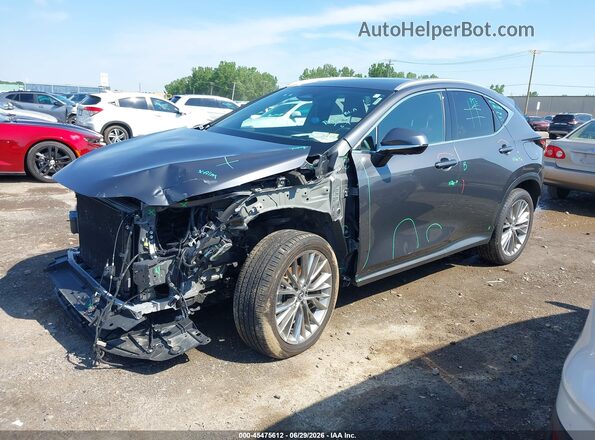 2T2HGCEZ8RC056094 2024 LEXUS NX 350 Gray წინა მარცხენა ხედი სამი მეოთხედიდან