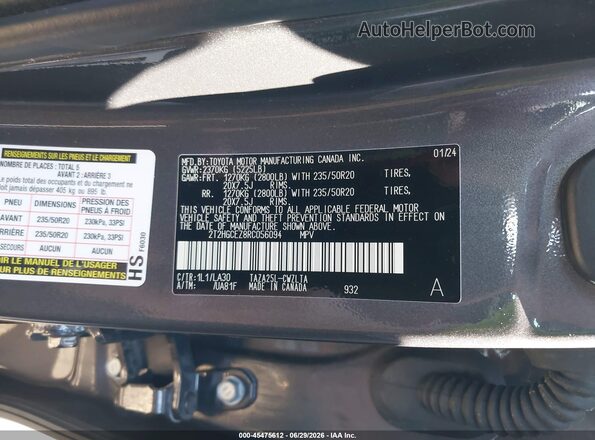 2T2HGCEZ8RC056094 2024 LEXUS NX 350 Gray ძრავის განყოფილების ხედი