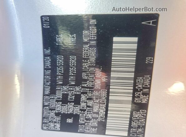 2T2HGMDAXLC049883 2020 LEXUS RX White 