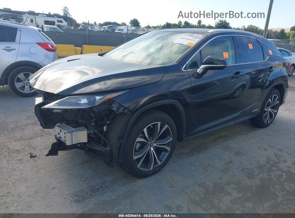 2T2HGMDAXNC083941 2022 LEXUS RX 450H Черный Передняя левая четверть