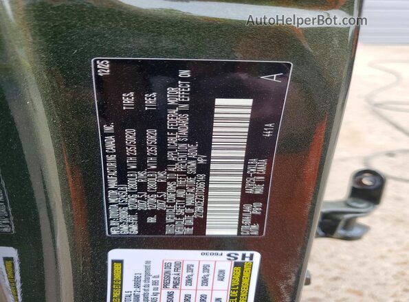 2T2HKCEZ3TC066148 2026 LEXUS NX Green Widok naklejki z numerem VIN