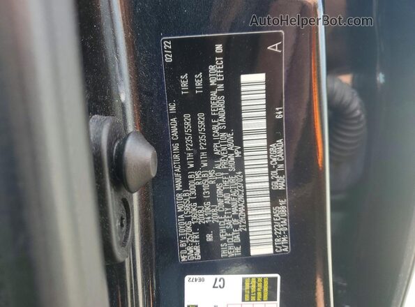 2T2HZMAA2NC237024 2022 LEXUS RX Black Vista interior de 360 grados