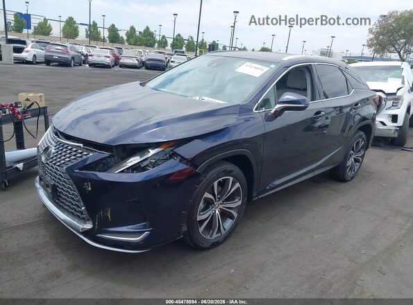 2T2HZMAA3MC210283 2021 LEXUS RX 350 Blue Առջևի ձախ երեք քառորդ տեսարան