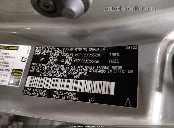 2T2HZMDA3NC364201 2022 LEXUS RX 350 Gray 