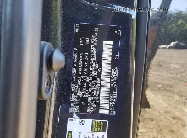 2T2HZMDA4MC289605 2021 LEXUS RX Black 