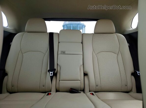 2T2HZMDA5LC257826 2020 LEXUS RX Silver Rear seats view