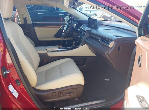 2T2HZMDA8LC244178 2020 LEXUS RX 350 Red Widok wnętrza z przodu