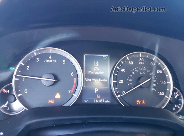 2T2HZMDAXNC324374 2022 LEXUS RX Green Instrument cluster view