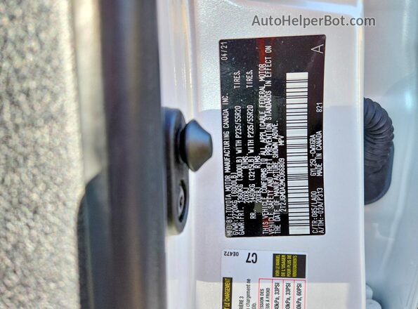 2T2JGMDA2MC066809 2021 LEXUS RX White Вид підкапотного простору
