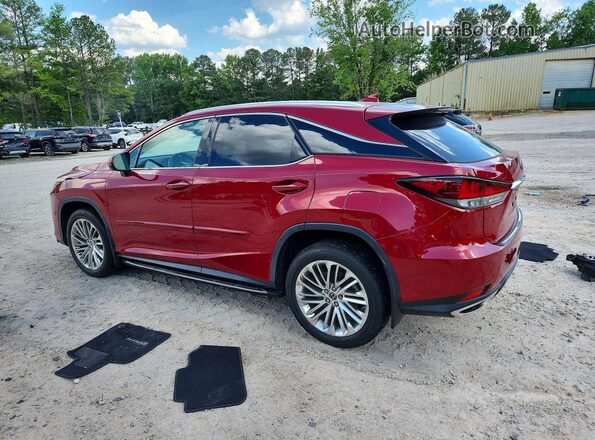2T2JZMDA1MC278904 2021 LEXUS RX Red Задня ліва чверть