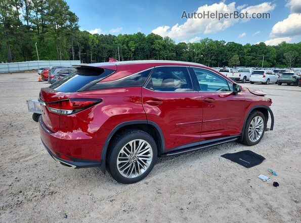 2T2JZMDA1MC278904 2021 LEXUS RX Red Задня права чверть