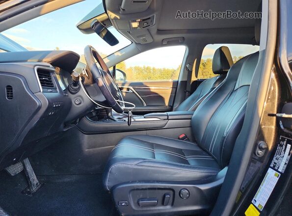 2T2JZMDA5MC302976 2021 LEXUS RX Black Вид салону спереду
