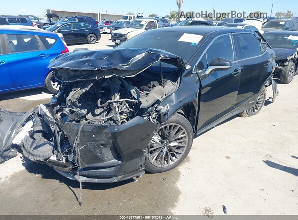 2T2SGMDA7LC049135 2020 LEXUS RX 450H Black Առջևի ձախ երեք քառորդ տեսարան
