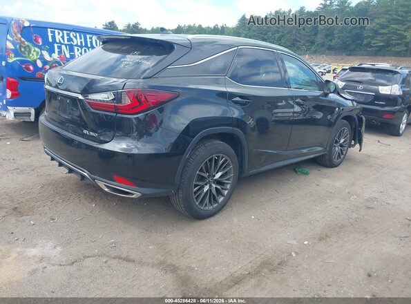 2T2SZMDA6NC344062 2022 LEXUS RX 350 Black Tył prawy