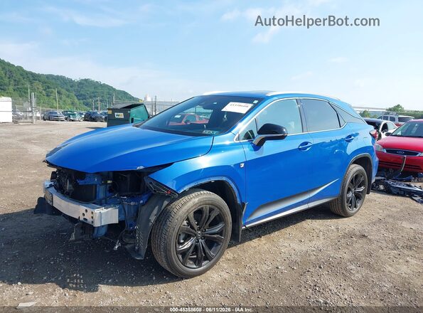 2T2SZMDA7MC281021 2021 LEXUS RX 350 Blue წინა მარცხენა ხედი სამი მეოთხედიდან