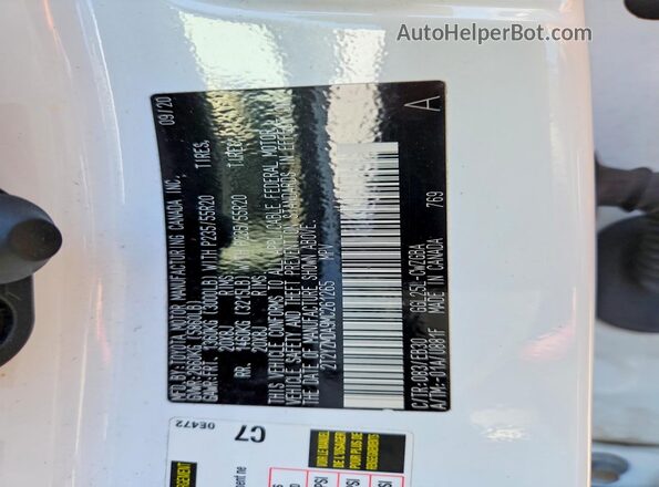 2T2YZMDA9MC261265 2021 LEXUS RX White 