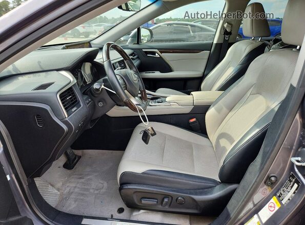 2T2ZZMCA0GC019569 2016 LEXUS RX Угольный Вид салона спереди
