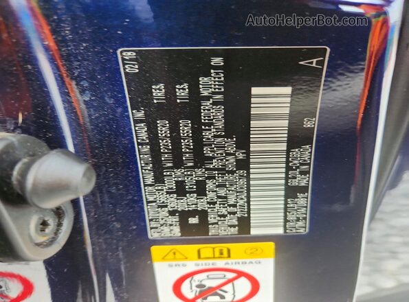 2T2ZZMCA0JC096739 2018 LEXUS RX Blue 