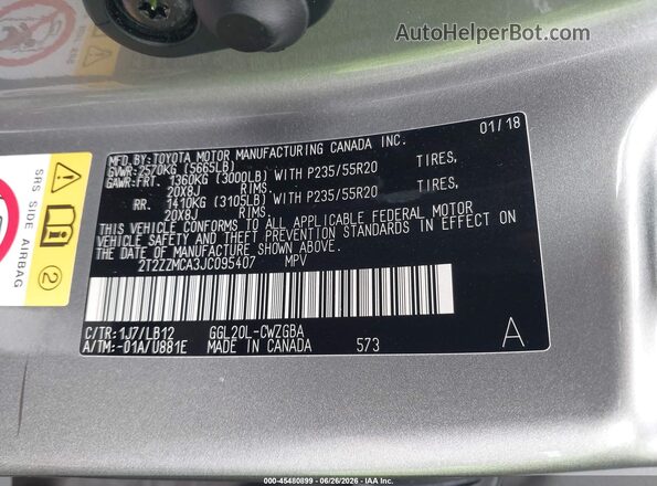 2T2ZZMCA3JC095407 2018 LEXUS RX 350 Champagne ძრავის განყოფილების ხედი