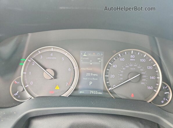 2T2ZZMCA3KC144672 2019 LEXUS RX Black Widok zestawu wskaźników