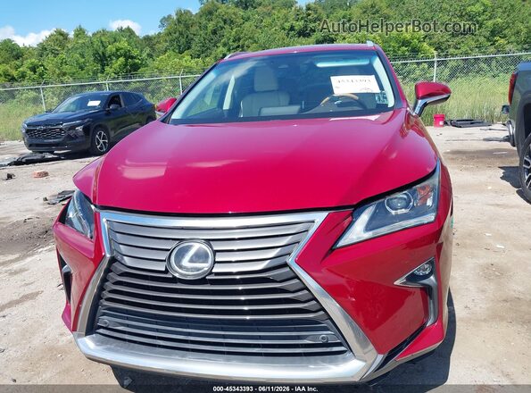 2T2ZZMCA4JC094699 2018 LEXUS RX 350 Red Вид щитка приладів