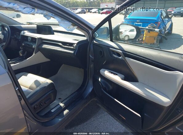 2T2ZZMCA6GC001187 2016 LEXUS RX 350 Silver Widok wnętrza z przodu
