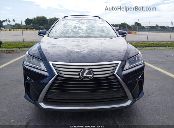 2T2ZZMCA6KC117580 2019 LEXUS RX 350 Blue წინა პანელის ხედი