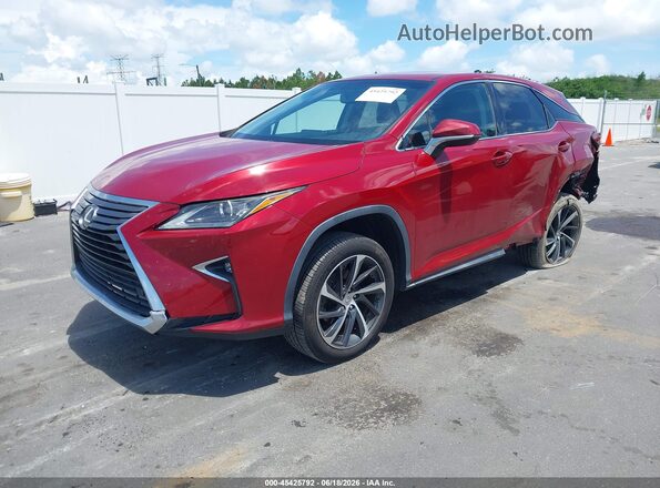 2T2ZZMCA7GC024350 2016 LEXUS RX 350 Red წინა მარცხენა ხედი სამი მეოთხედიდან