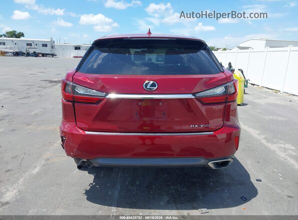 2T2ZZMCA7GC024350 2016 LEXUS RX 350 Red 