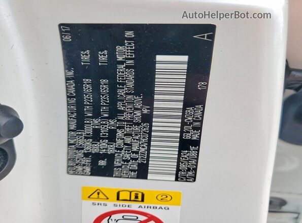 2T2ZZMCA7HC072626 2017 LEXUS RX White Widok komory silnika
