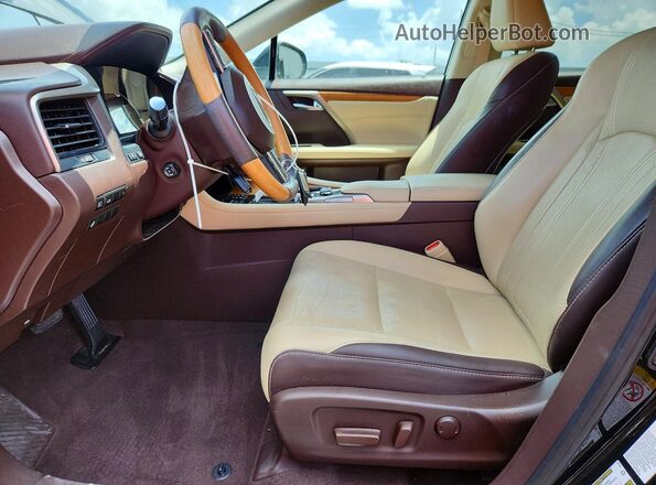 2T2ZZMCA8HC042986 2017 LEXUS RX Black Widok wnętrza z przodu