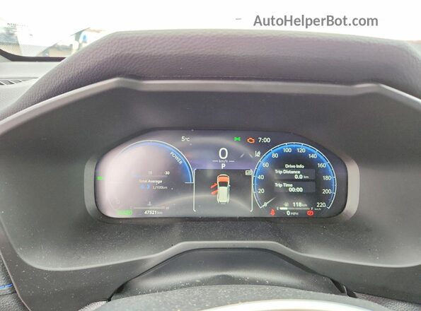 2T35WRFV6RW215287 2024 TOYOTA RAV4 Silver Вид щитка приладів