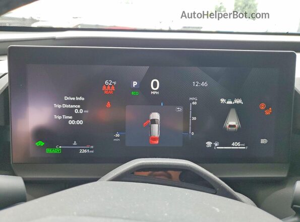 2T36CRAV1TW000492 2026 TOYOTA RAV4 Black Instrument cluster view
