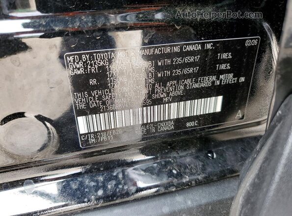2T36DRBV4TC000595 2026 TOYOTA RAV4 Black Widok komory silnika